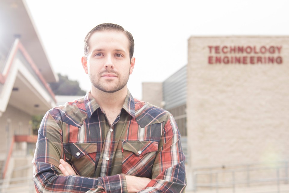 Mark Nelson poses for a photo at Citrus College in Glendora, California.